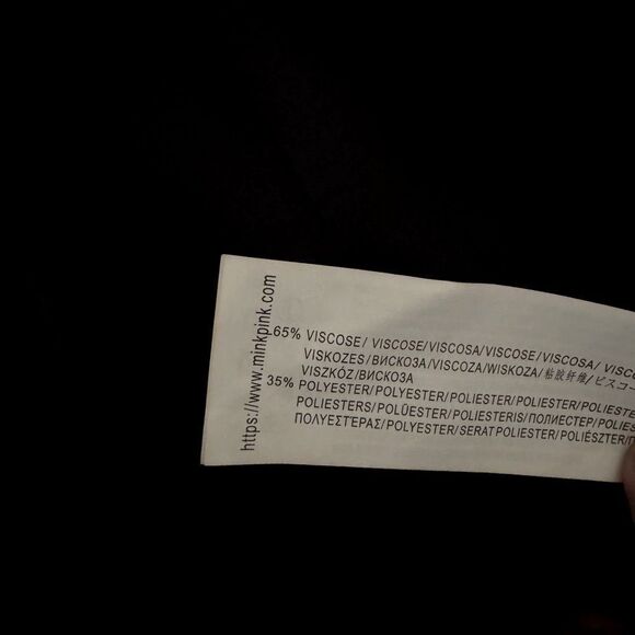 NWT MINKPINK ‘Harper’ Twist Front Long Sleeve Blouse in Black Size XL - Picture 9 of 11